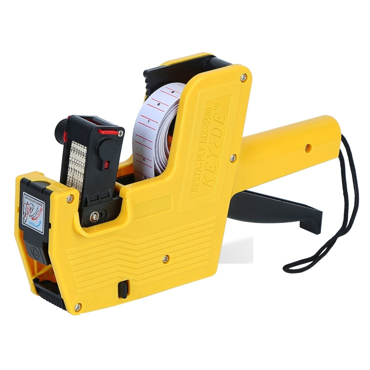 Mx-5500 8-Digit Price Tag Gun Yellow Durable Abs Label Marker Easy To Use